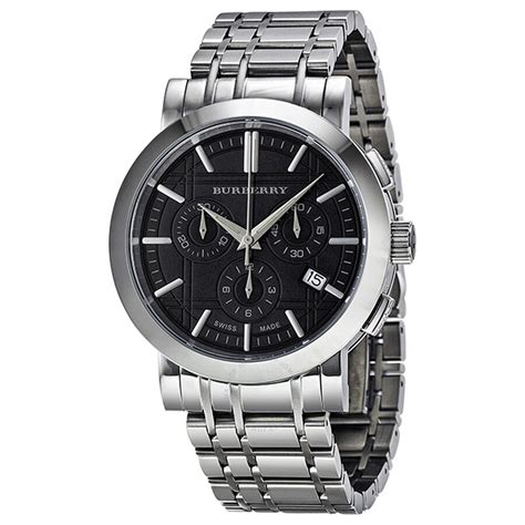 bu1360 burberry watch black|Burberry BU1360 Swiss Made Chronograph Wristwatch .